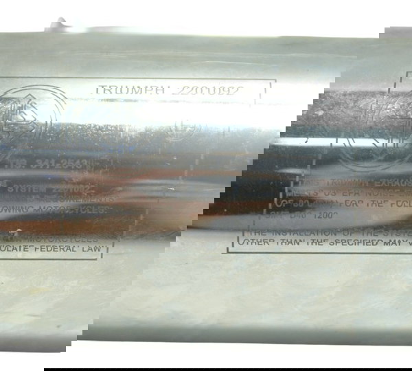 Escape Direito C/ Avaria Triumph Bonneville T120