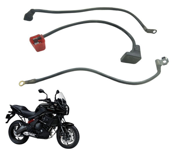 Cabo Bateria +/ -  Kawasaki Versys 650 10-14 Original Preto