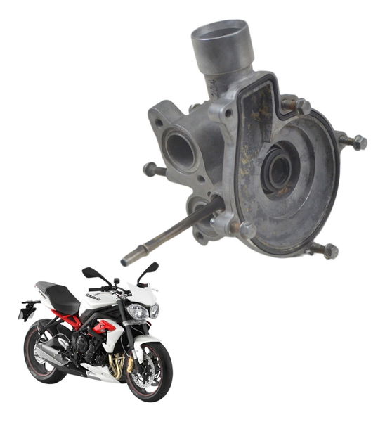 Carcaça Bomba Agua/óleo Triumph Street Triple 675 13-16 Orig
