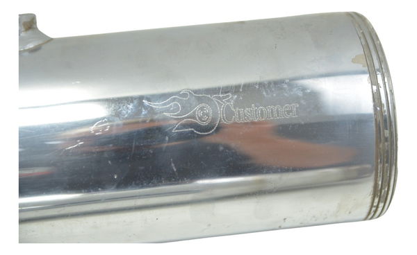 Par Ponteira Escape C/ Detal Customer Harley Touring M8 Orig