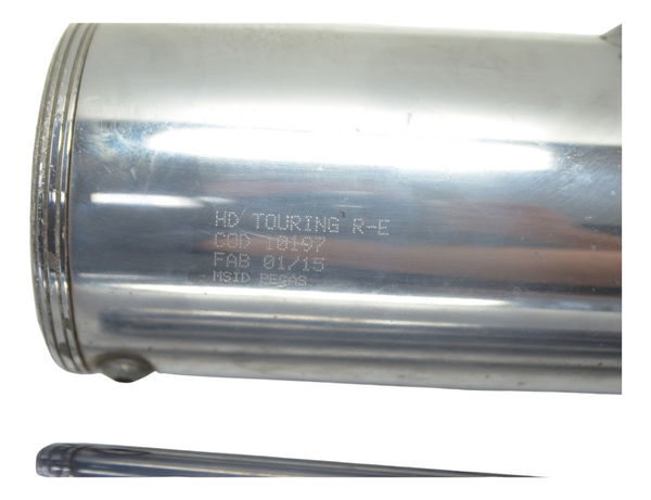 Par Ponteira Escape C/ Detal Customer Harley Touring M8 Orig