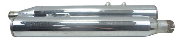 Par Ponteira Escape C/ Detal Customer Harley Touring M8 Orig