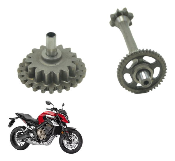 Par Engrenagem Redução Partida Honda Cb 650f 15-21 Original