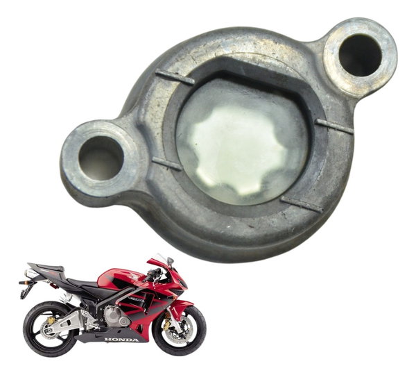 Tampa Visor Nível Óleo Honda Cbr 600 Rr 03-06 Original Cinza