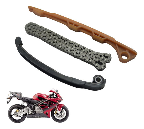 Kit Guia Tensor Corrente Comando Honda Cbr 600 Rr 03-06 Orig