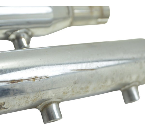 Par Ponteira Escape C/ Detalhes Harley Xl 883 N 1200 Orig