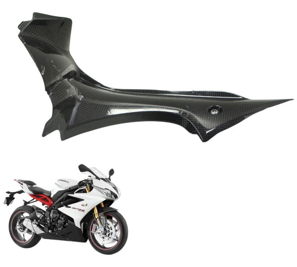 Acabamento Painel Direito Carbono Triumph Daytona 675r 13-16
