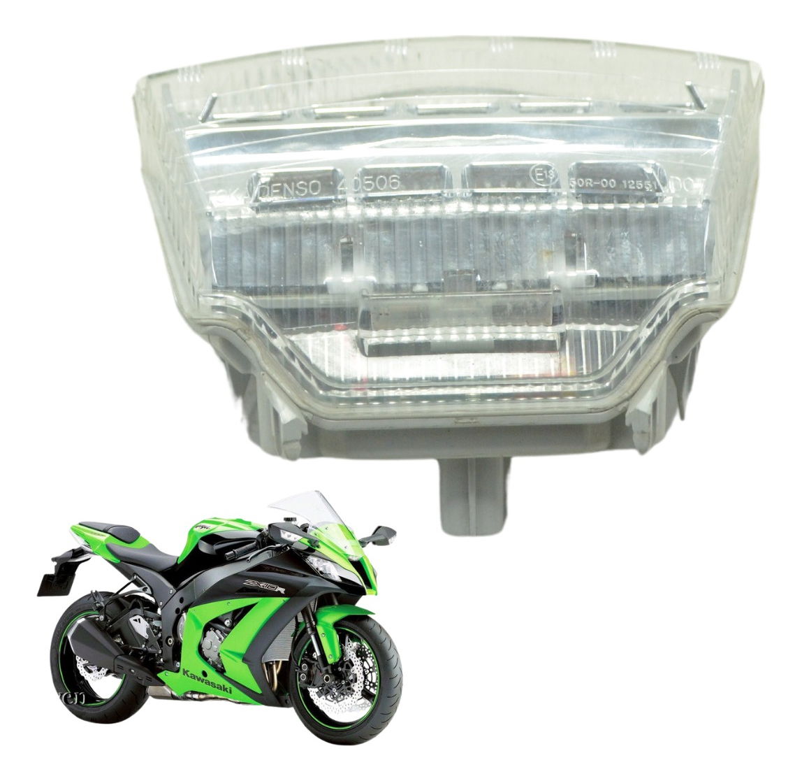 Lanterna Traseira Kawasaki Zx 10r 10-15 Original Branco Esquerdo