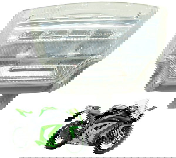 Lanterna Traseira Kawasaki Zx 10r 10-15 Original Esquerdo Branco