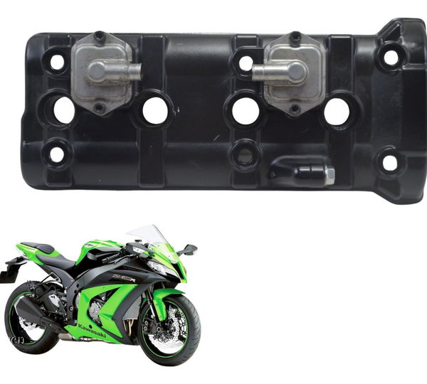 Tampa Cabeçote Kawasaki Zx 10r 10-15 Original  Preto
