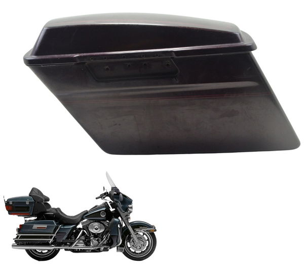 Alforge Baú Tras Esq C/ava Harley Electra Glide Touring 1450 Preto