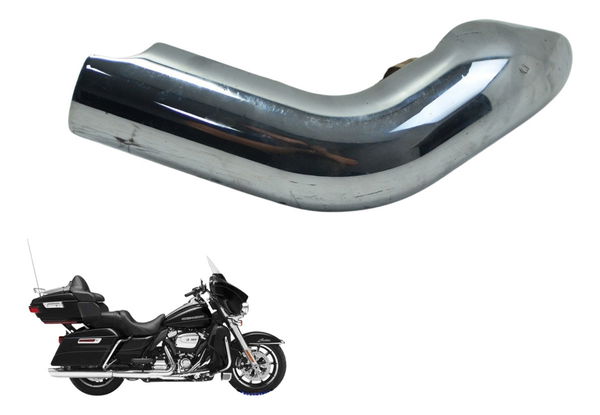 Capa Escape Esq Detalhes Harley Electra Glide Touring 17-19