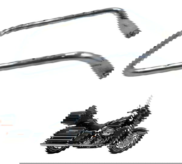 Suporte Inferior Tour Pack Harley Electra Glide Touring 1450 Prateado