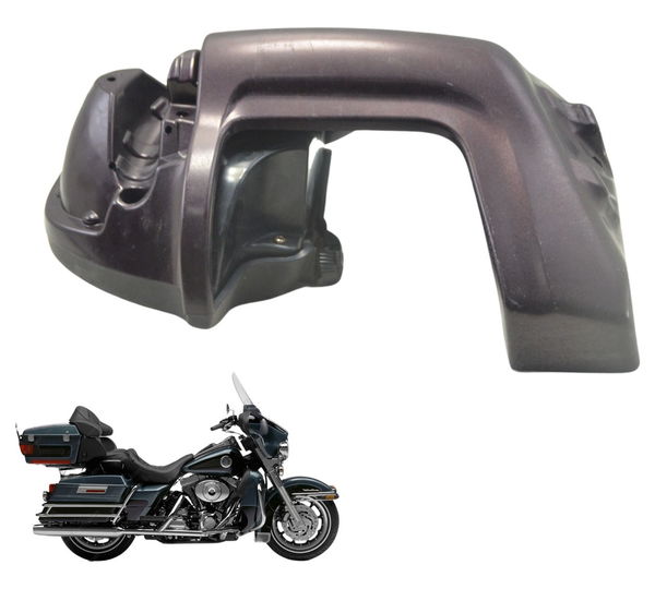 Carenagem Fron Esq Polaina Harley Electra Glide Touring 1450 Preto