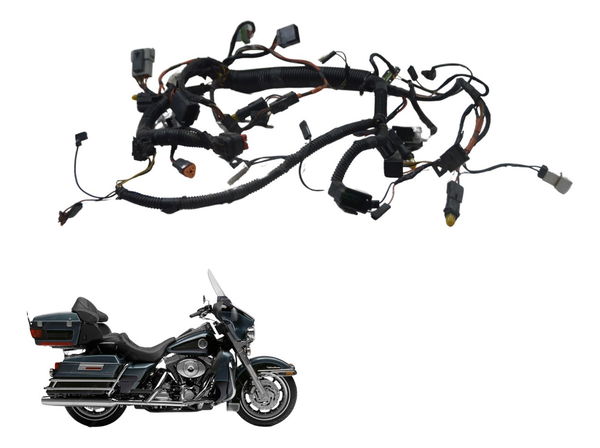 Chicote Painel E Farol Harley Electra Glide Touring 1450