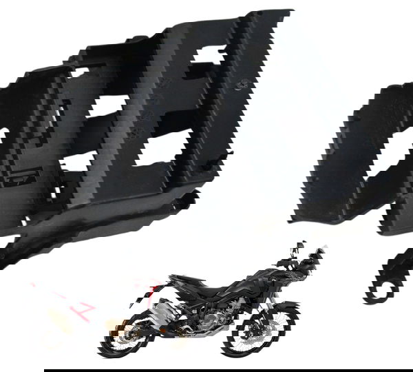 Suporte Caixa Ferramenta C/det  Honda Crf 1100l África Twin Preto