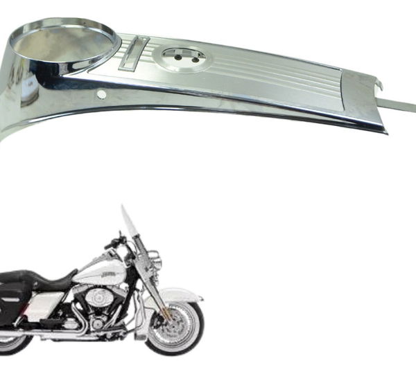Acabamento Tanque Dash Harley Road King Touring 2013 Orig Prateado