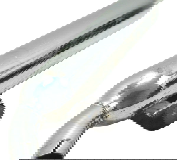 Ponteira Escape Esq C/ Det Triumph Bonneville T100 13-15 Cinza