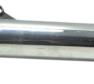 Ponteira Escape Esq C/ Det Triumph Bonneville T100 13-15 Cinza