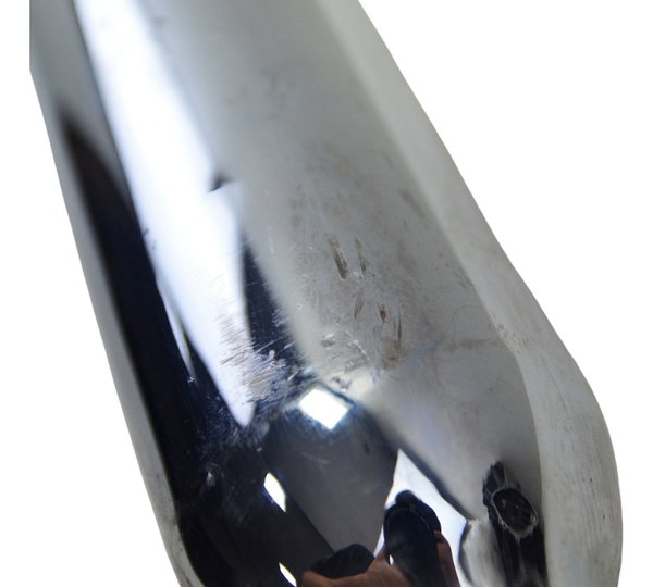 Ponteira Escape Esq C/ Det Triumph Bonneville T100 13-15 Cinza