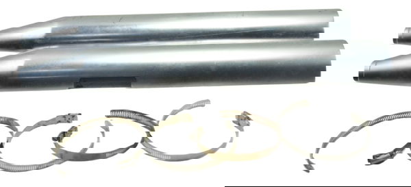 Par Protetor Capa Ponteira Escape Det Harley Softail 18-20