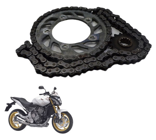 Kit Relação Honda Cb 600f Hornet 12-14 Paralelo Cinza