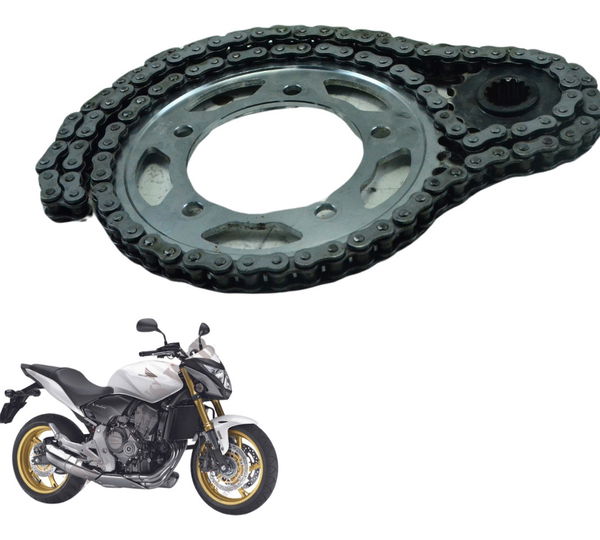 Kit Relação Honda Cb 600f Hornet 12-14 Paralelo Cinza