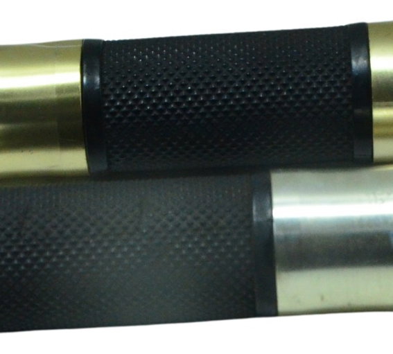 Par Manopla C/ Detalhes Esportivo Honda Cb 600f Hornet 12-14 Dourado