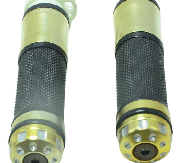 Par Manopla C/ Detalhes Esportivo Honda Cb 600f Hornet 12-14 Dourado