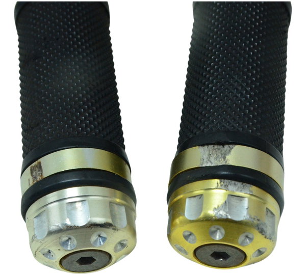 Par Manopla C/ Detalhes Esportivo Honda Cb 600f Hornet 12-14 Dourado