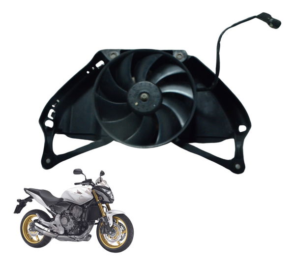Ventoinha Radiador C/ Suport Honda Cb 600f Hornet 12-14 Orig