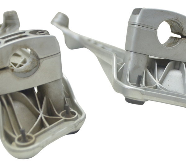 Par Suporte Alça Tras Bmw R1200 R 1200 Gs 08-12 Original Prata