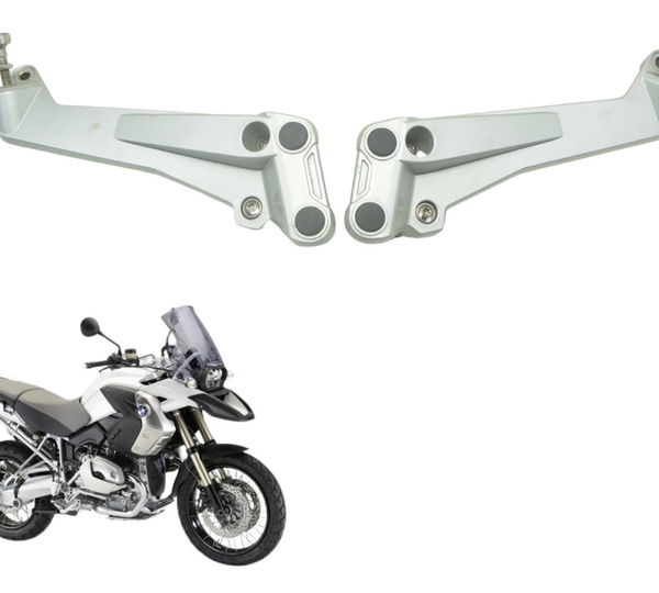 Par Suporte Alça Tras Bmw R1200 R 1200 Gs 08-12 Original Prata