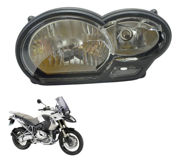 Farol C/ Avaria Bmw R1200 R 1200 Gs 08-12 Original Esquerdo