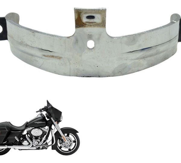 Suporte Paralama Traseiro Harley Street Glide Touring 11-13 Prateado