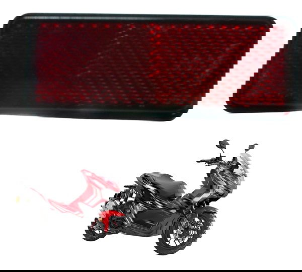 Refletor Olho De Gato Honda Adv 150 20-24 Original Vermelho