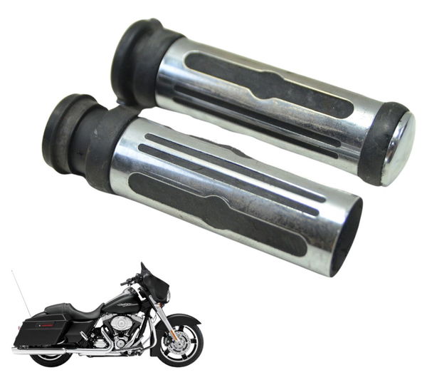 Par Manopla C/ Detalh Harley Street Glide Touring 11-13 Orig Preto