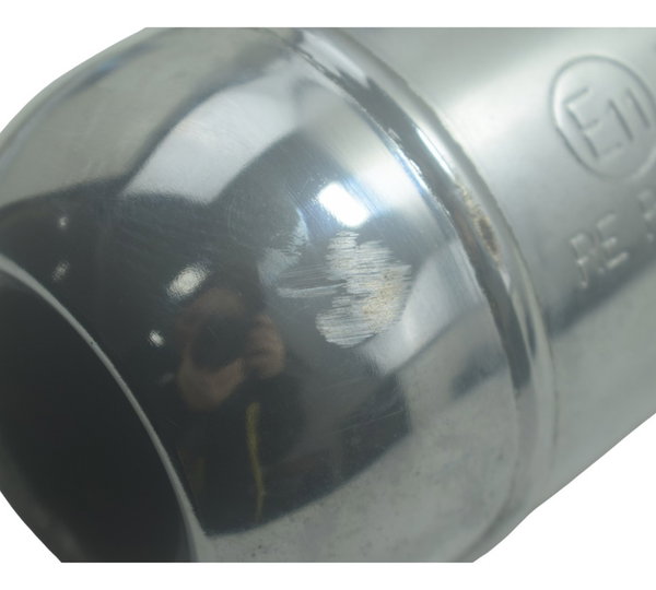 Ponteira Escape Royal Enfield Meteor 350 21-24 Original Prateado