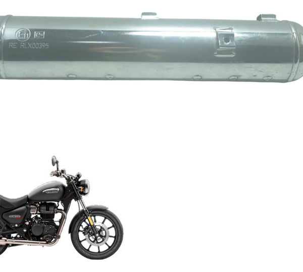 Ponteira Escape Royal Enfield Meteor 350 21-24 Original Prateado