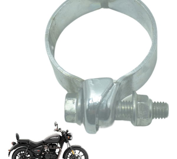 Abraçadeira Escape Royal Enfield Meteor 350 21-24 Original Prateado