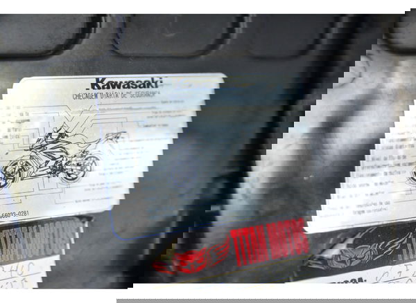 Banco Traseiro C/ Detalhes Kawasaki Ninja 250 R 08-12 Orig