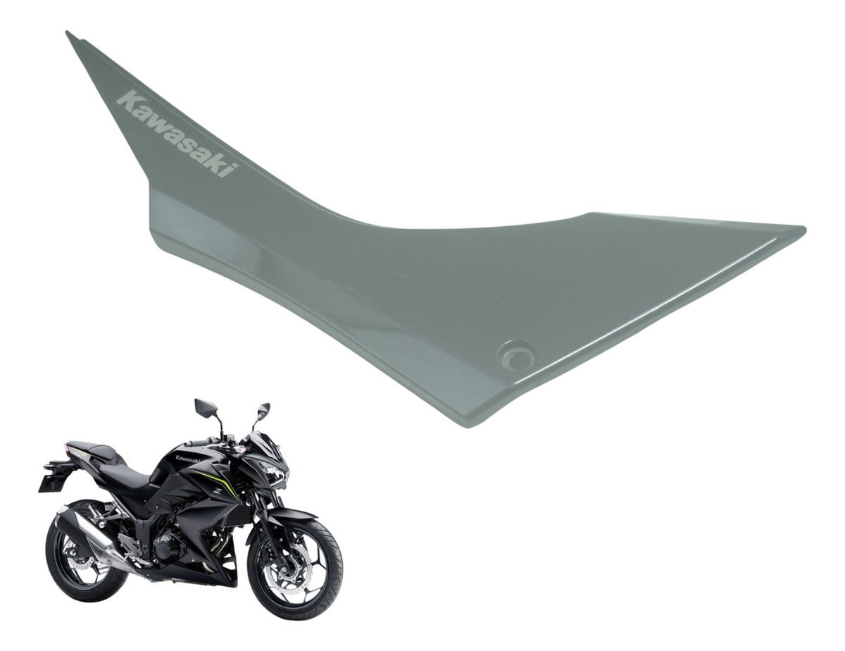 Carenagem Lateral Direita Kawasaki Z 300 13-18 Original Preto