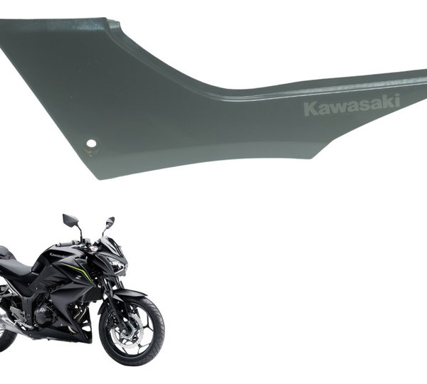 Carenagem Lateral Esquerda Kawasaki Z 300 13-18 Original Preto