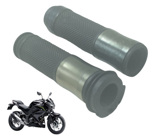Par Manopla Kawasaki Z 300 13-18 Original Preto