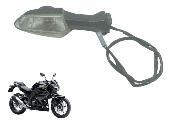 Pisca Traseiro Direito C/ Detalhes Kawasaki Z 300 13-18 Orig