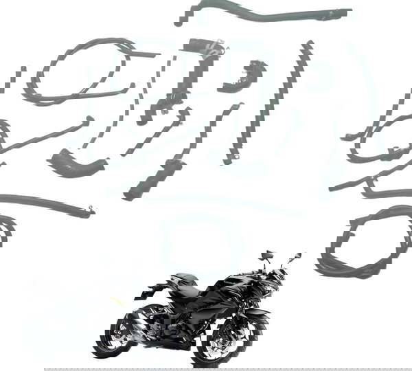 Kit Mangueiras Kawasaki Z 300 13-18 Original
