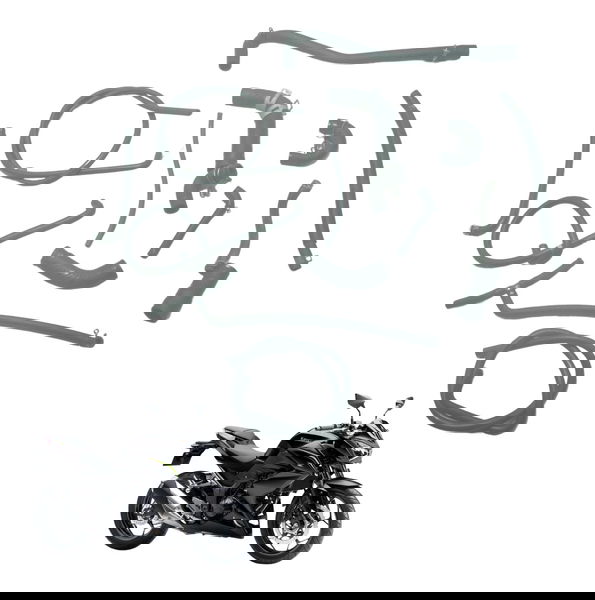 Kit Mangueiras Kawasaki Z 300 13-18 Original