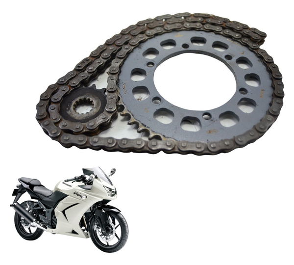 Kit Relação Kawasaki Ninja 250 R 08-12 Prateado