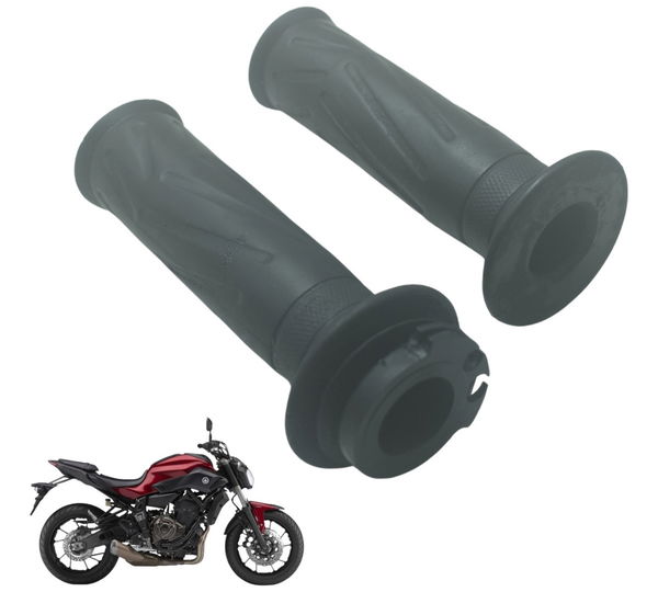 Par Manoplas Yamaha Mt 07 15-18 Original Preto