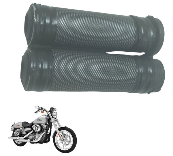 Par Manoplas Harley Dyna Super Glide Fxd 09-11 Original Preto